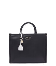 LIUJO RIDHI Sac &agrave; main moyen avec breloque NOIR - Sacs pour Femme - 1