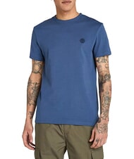 TIMBERLAND SS DUNRIVER CREW T-shirt en cotton oc&eacute;an - T-shirt - 1