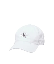 CALVIN KLEIN CKJ MONO LOGO Casquette &agrave; visi&egrave;re ck blanc - Bonnets - 1