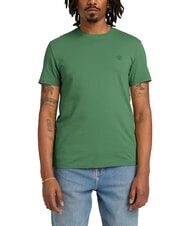 TIMBERLAND SS DUNRIVER CREW T-shirt en cotton vert moyen - T-shirt - 1