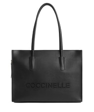 COCCINELLE MYRTHA26 Sac bandouli&egrave;re en cuir Noir - Sacs pour Femme - 1