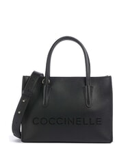 COCCINELLE MYRTHA26 Sac &agrave; main avec bandouli&egrave;re Noir - Sacs pour Femme - 1