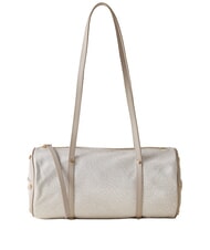 BORBONESE VIS-A-VIS sac bandouli&egrave;re coton blanc - Sacs pour Femme - 1