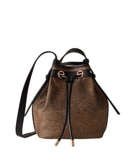 BORBONESE FLIGHT Mini sac bandouli&egrave;re seau op naturel / noir - Sacs pour Femme - 1