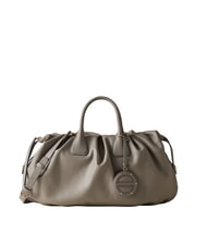 BORBONESE VIS-A-VIS Large Sac &agrave; main avec bandouli&egrave;re &eacute;cran d'argent - Sacs pour Femme - 1