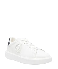 BLAUER BUCK Baskets blanc/bleu marine - Chaussures Homme - 1