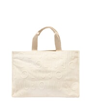 LIUJO LOGO Sac &agrave; main avec bandouli&egrave;re cr&egrave;me blanche - Sacs pour Femme - 1