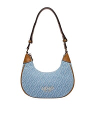 LIUJO EVRIM Sac hobo bandouli&egrave;re bleu poussi&eacute;reux - Sacs pour Femme - 1