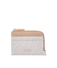 LIUJO CALIWEN Porte-carte Zip poudre naturelle/noire - Portefeuilles Femme - 1