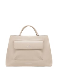 ARMANI EXCHANGE NICOLE Sac &agrave; main avec poche et bandouli&egrave;re sable - Sacs pour Femme - 1
