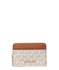 MICHAEL KORS JET SET Porte-cartes avec porte-monnaie vanille/acrn - Portefeuilles Femme - 1