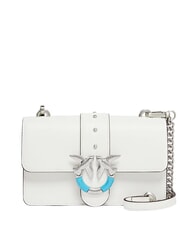 PINKO LOVE ONE MINI Mini sac nuage blanc mat argent - Sacs pour Femme - 1