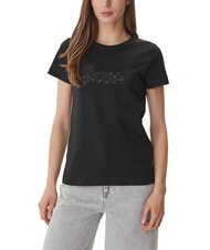 GUESS 3D SCRIPT T-shirt en coton jetbla - T-shirt - 1