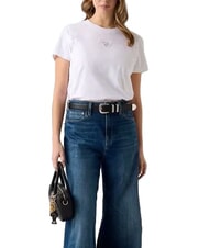 GUESS MINI STRASS TRIANGLE T-shirt en coton - T-shirt