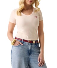 GUESS MINI TRIANGLE T-shirt col V - T-shirt
