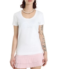 GUESS SCRIPT T-shirt en coton blanc pur - T-shirt - 1