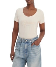 GUESS SCRIPT T-shirt en coton vanille cosmique - T-shirt - 1