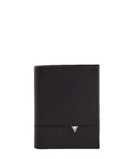 GAUD&Igrave; CALVIN Portefeuille vertical en cuir NOIR - Portefeuilles Homme - 1