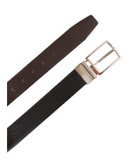 GAUD&Igrave; CERVO ceinture en cuir black/dk brown - Ceintures - 1