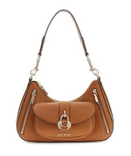 GUESS JESSA Sac bandouli&egrave;re Hobo sac fourre-tout albury caramel - Sacs pour Femme - 1