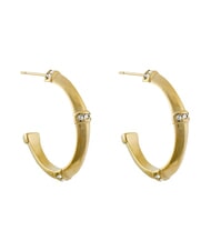 GUESS BAMBOO boucles d'oreilles en or jaune or jaune - Boucles d'oreilles - 1