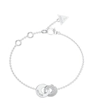 GUESS BLOOMING SUMMER Bracelet &agrave; deux cercles entrelac&eacute;s ARGENT - Bracelets - 1