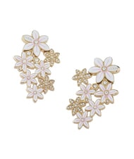 GUESS WHITE LOTUS Boucles d'oreilles en or, motif lotus or - Boucles d'oreilles - 1