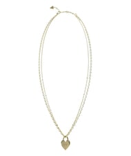 GUESS ALL YOU NEED IS LOVE Collier &agrave; breloque en forme de c&oelig;ur or jaune - Colliers - 1