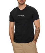 GUESS JEANS LOGO EMBRO T-shirt en coton jetbla - T-shirt - 1