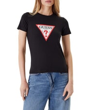 GUESS JEANS ICONIC T-shirt &agrave; manches courtes jetbla - T-shirt - 1