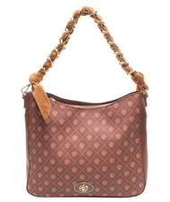 YNOT EMILY Sac &agrave; bandouli&egrave;re logo chocolat - Sacs pour Femme - 1