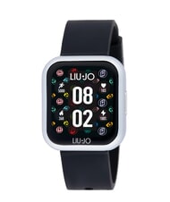 LIUJO VOICE MINI Montre connect&eacute;e avec bo&icirc;tier en silicone et acier argent - Montres - 1