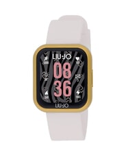 LIUJO VOICE MINI Montre connect&eacute;e avec bo&icirc;tier en silicone et acier or - Montres - 1