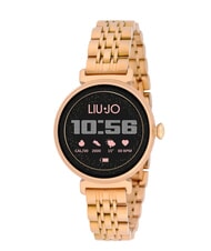 LIUJO GLAM Montre connect&eacute;e avec bo&icirc;tier en alliage de zinc et acier rose d'or - Montres - 1
