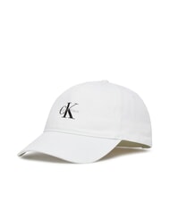 CALVIN KLEIN CKJ MONO LOGO Casquette &agrave; visi&egrave;re ck blanc - Bonnets - 1