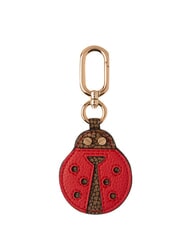 BORBONESE KEYRING Porte-cl&eacute;s coccinelle op naturel / rouge corail - Porte-cl&eacute;s - 1