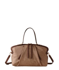 BORBONESE FRAME Sacoche de coffre, avec bandouli&egrave;re mer Beiger - Sacs pour Femme - 1