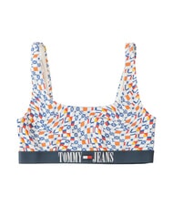 TOMMY HILFIGER TH Soutien-gorge de costume Impression &agrave; carreaux &agrave; l'effigie du drapeau ondul&eacute; - Maillots de bain femme - 1