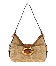 GUESS CAMDEN sac bandouli&egrave;re naturel / cognac - Sacs pour Femme - 1