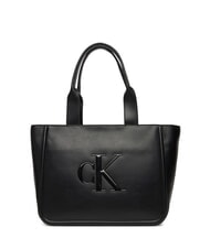 CALVIN KLEIN BOLD MONOGRAM sac &agrave; bandouli&egrave;re sur noir - Sacs pour Femme - 1