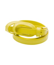 FURLA CAMPIONARIO - SFERA  Ceinture en cuir, pour femme jaune de c&egrave;dre - Ceintures - 1