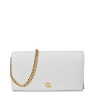 RALPH LAUREN ADAIR 2 Portefeuille avec bandouli&egrave;re cha&icirc;ne blanc doux - Portefeuilles Femme - 1