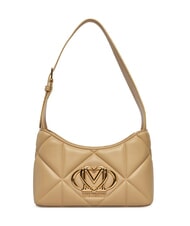 LOVE MOSCHINO EMBOSSED sac bandouli&egrave;re taupe - Sacs pour Femme - 1