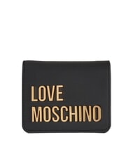 LOVE MOSCHINO BOLD LOVE Portefeuille moyen Noir - Portefeuilles Femme - 1
