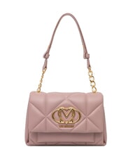 LOVE MOSCHINO EMBOSSED sac bandouli&egrave;re Rose - Sacs pour Femme - 1