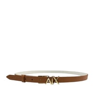 ARMANI EXCHANGE CINTURA Ceinture en cuir r&eacute;versible - Ceintures