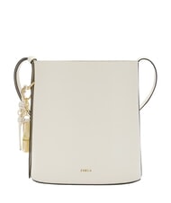 FURLA ROXIE Sac bandouli&egrave;re en cuir CR&Egrave;ME - Sacs pour Femme - 1