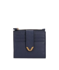 COCCINELLE DEW Portefeuille compact en cuir martel&eacute; bleu roi - Portefeuilles Femme - 1