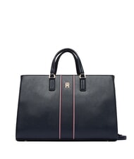 TOMMY HILFIGER TH DAILY Sac &agrave; main avec bandouli&egrave;re bleu de l'espace - Sacs pour Femme - 1