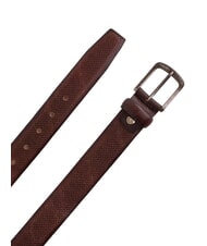 GAUD&Igrave; SANTA CROCE ceinture en cuir marron fonc&eacute; - Ceintures - 1